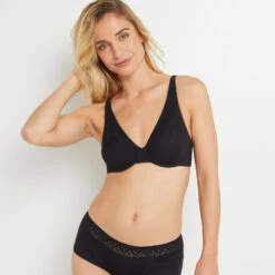 Alba™ SOUTIEN-GORGE FOULARD NOIR