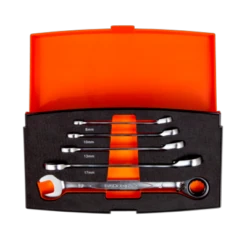 Bahco 1RM/S5 Jeu De Cliquets à Extrémité Ouverte 5 Pièces, 8,10,13,17,19