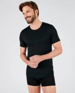 Tee-shirt Manches Courtes Microfibre, Effet Relaxant Thermolactyl