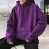 "ESSENTIAL" Sweatshirt Violet Hoodie à Capuche - URB1™