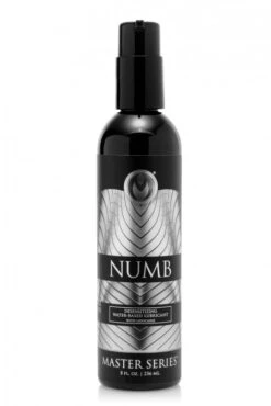 Master Series Numb Lubrifiant Désensibilisant à Lidocaine 8 Oz 