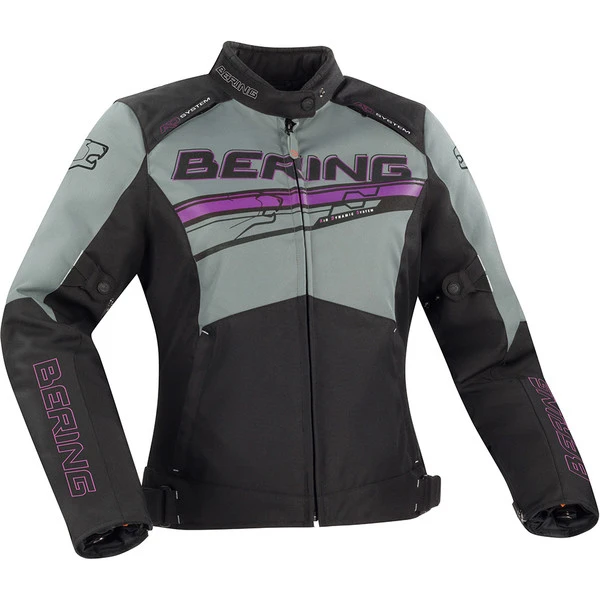 Bering - Blouson Femme Lady Bario Noir / Gris / Fuchsia