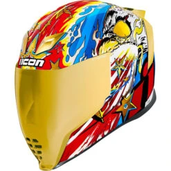 Icon - Casque Airflite Freedom Spitter™ Bleu / Blanc / Rouge / Or