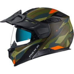 Nexx - Casque X.Vilijord Taiga Camouflage Vert / Noir Mat / Orange