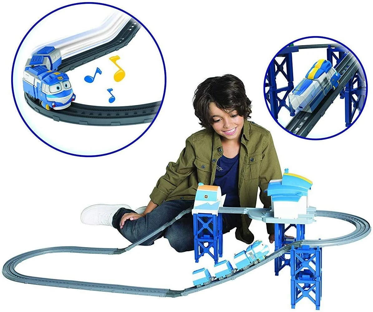 Silverlit Circuit De Train électrique "Base De Kay" Robot Trains – Image 5