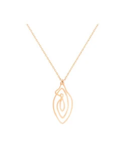 Collier Vulve Or Rose Vulvii