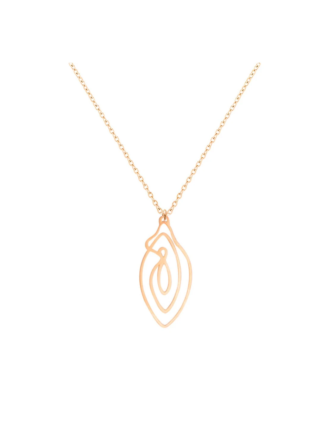 Collier Vulve Or Rose Vulvii