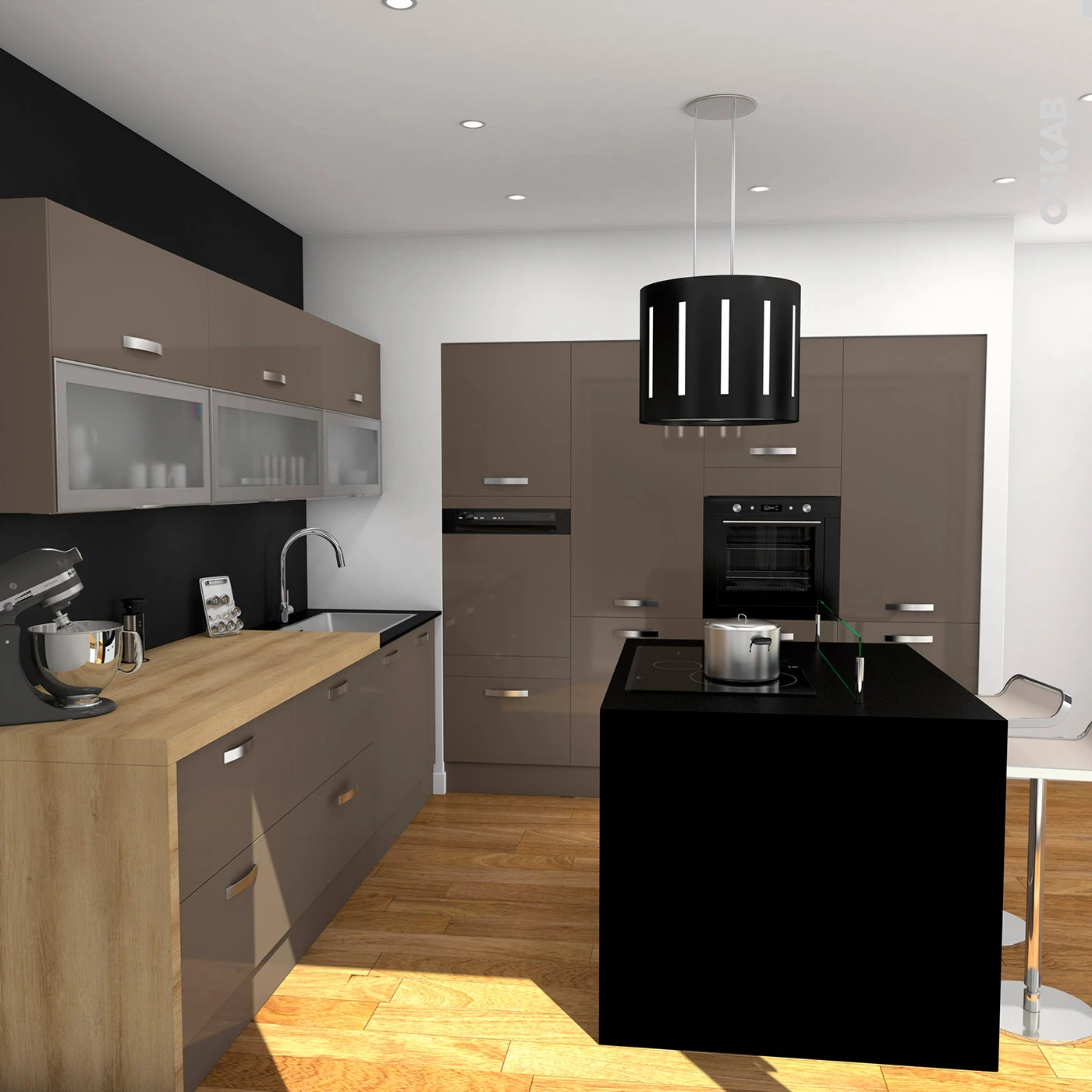 Poignée De Meuble De Salle De Bains N°3 Inox Brossé, 20,2 Cm, Entraxe 160 Mm, HAKEO – Image 4