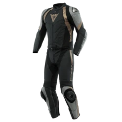 Dainese Avro 4 Leather 2-P Suit Black/Charcoal-Gray/Tibe