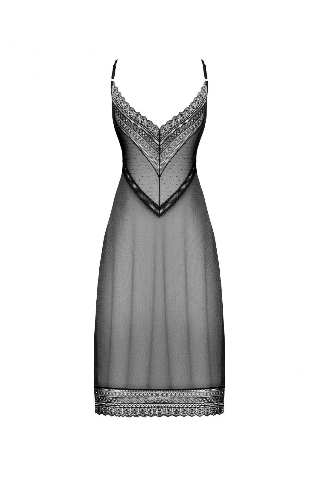 Obsessive Estiqua | Nuisette Longue Noire Transparente â Image 8