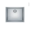 Evier De Cuisine MARIS Inox Lisse, 1 Cuve Carrée 54 X 44 Cm, Sous Plan, FRANKE