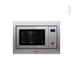 Micro-Ondes Grill Intégrable 38cm 20L Inox, CANDY, MOS20X