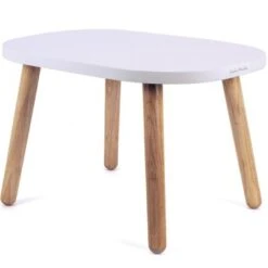 Petite Table Ovaline Blanche