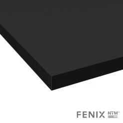 Plan De Travail De Cuisine N°117 Décor Noir Mat FENIX NTM Ÿ Stratifié, Chant Coordonné, L204 X L62 X E3,8 Cm, PLANEKO