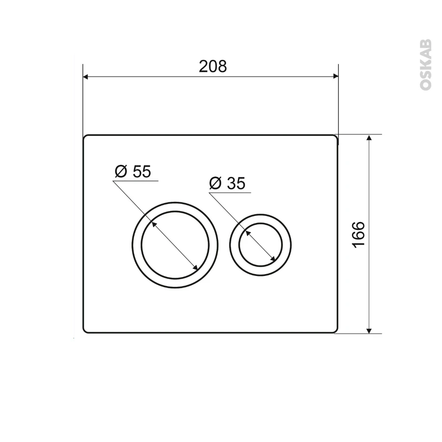 Plaque De Commande WC Suspendu Hoop Blanche WIRQUIN â Image 2