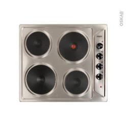 Plaque De Cuisson 4 Feux Electrique 60 Cm Inox, FRIONOR, TEX604