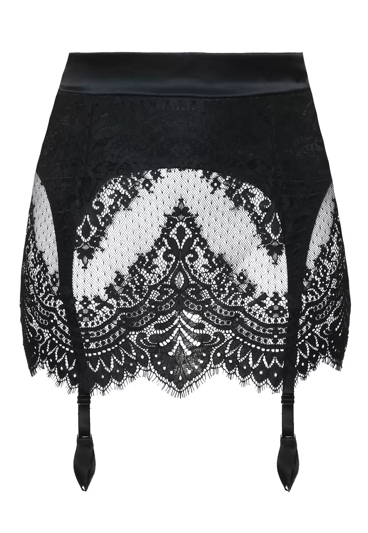 Porte Jarretelles Dentelle Noir Black Swan Prelude â Image 3