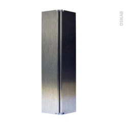 Raccord De Plinthe De Cuisine Jonction D'angle Ou Droite Hauteur 15 Cm, Inox Brossé, SOKLEO