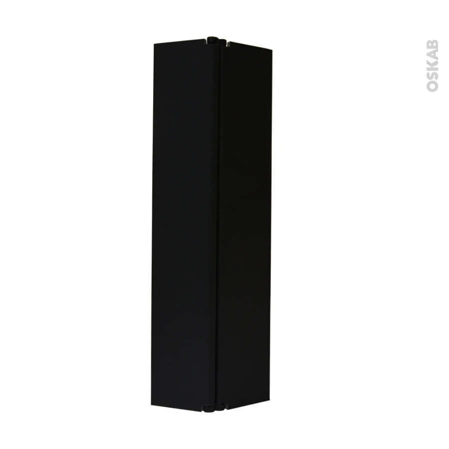 Raccord De Plinthe De Cuisine Jonction D'angle Ou Droite Hauteur 15 Cm, Noir Brillant, SOKLEO