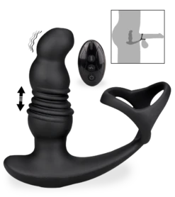 Stimulateur Prostatique Vibrant Et Va-et-vient Avec Cockrings Soulmate