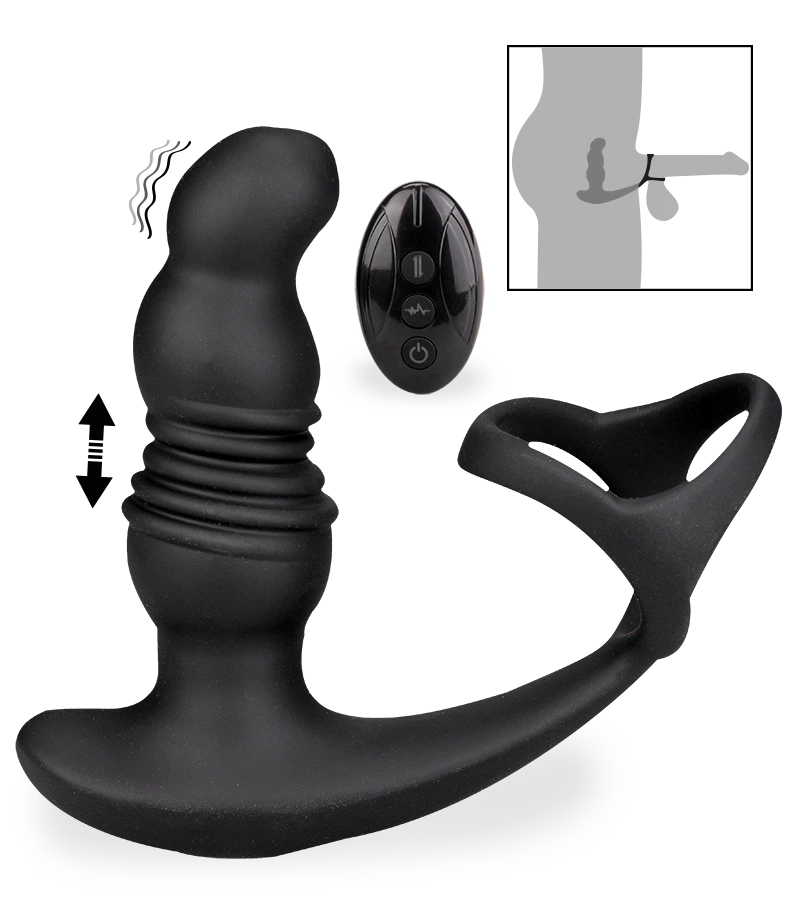 Stimulateur Prostatique Vibrant Et Va-et-vient Avec Cockrings Soulmate