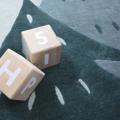 Tapis Rond En Coton Sapins (120 Cm) â Image 3